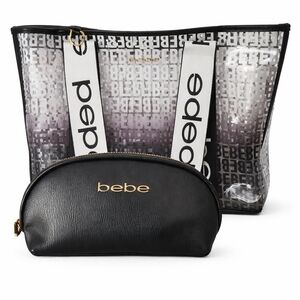 Bebe Monochrome Logo Tote
